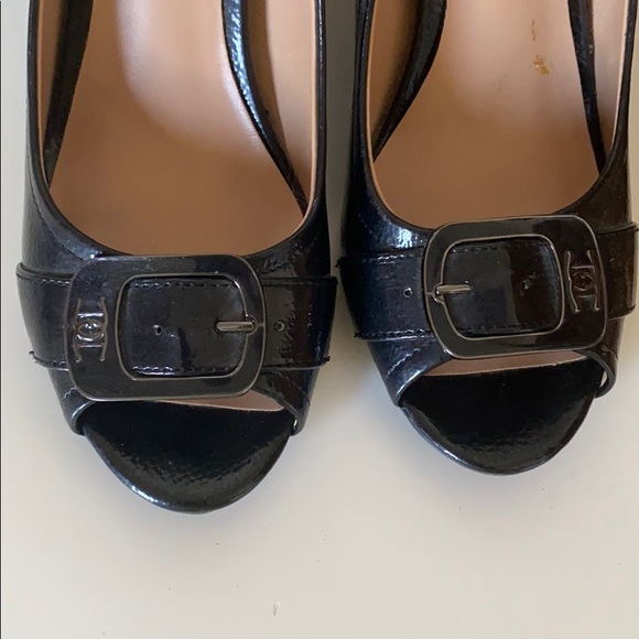 Etienne Aigner Black Heels size 7 - Picture 4 of 8